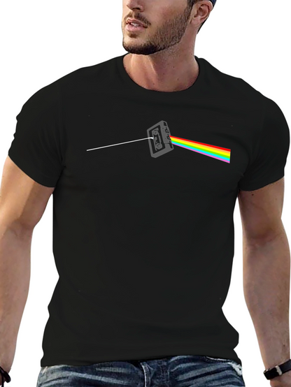Dark Side Cassette T-Shirt - Classic Rock Rainbow Tee