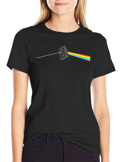 Dark Side Cassette T-Shirt - Classic Rock Rainbow Tee