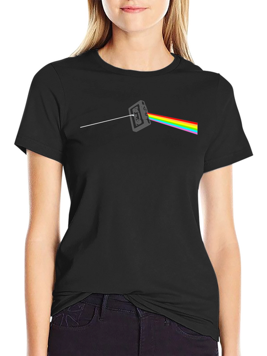 Dark Side Cassette T-Shirt - Classic Rock Rainbow Tee
