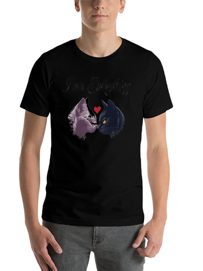 I Am Everything Cat Lover T-Shirt - Black