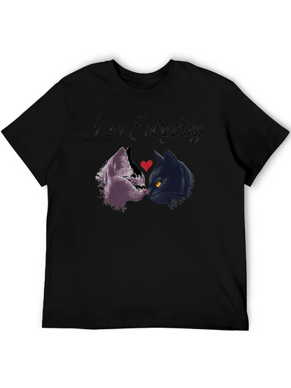 I Am Everything Cat Lover T-Shirt - Black