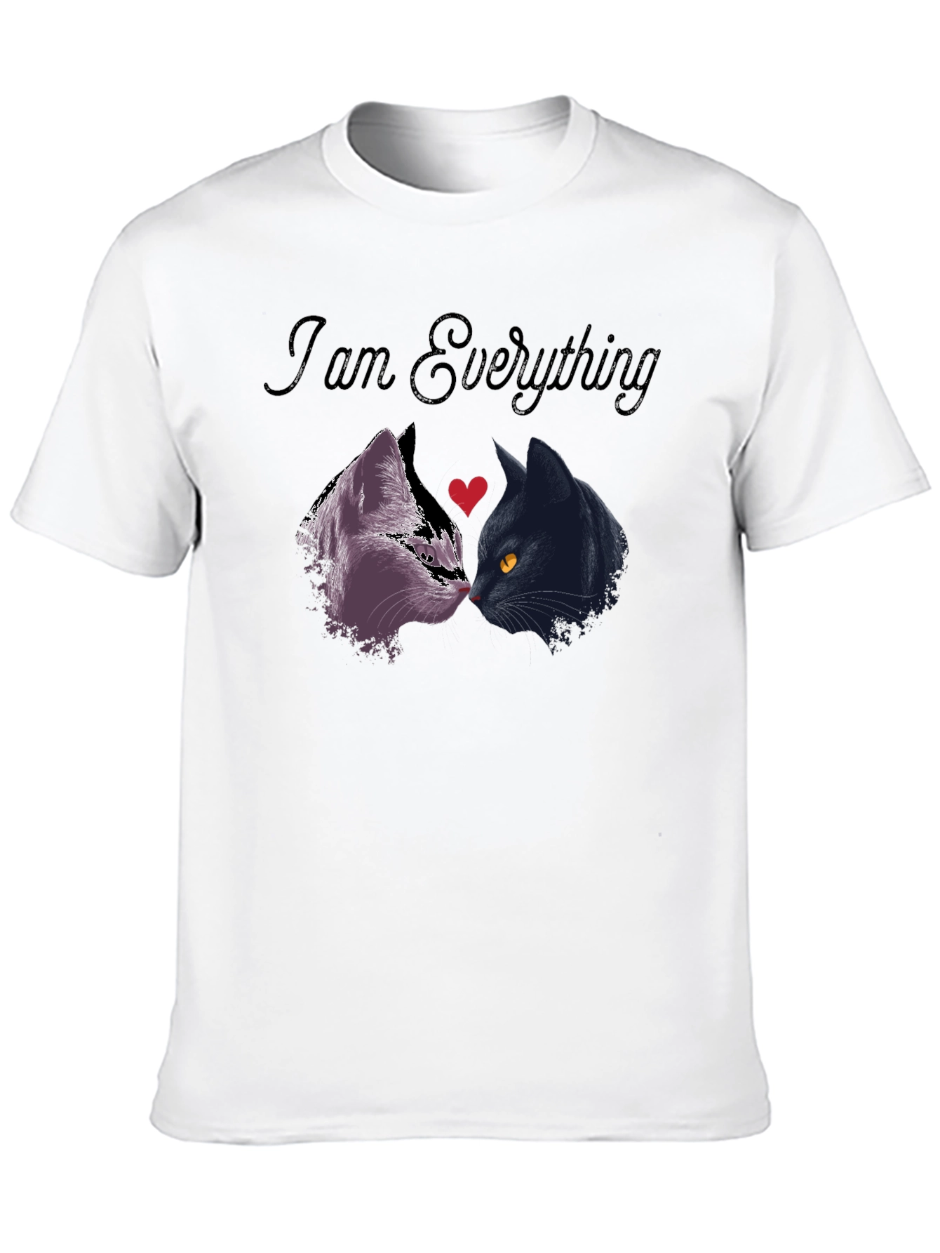I Am Everything Cat Lover T-Shirt - Black