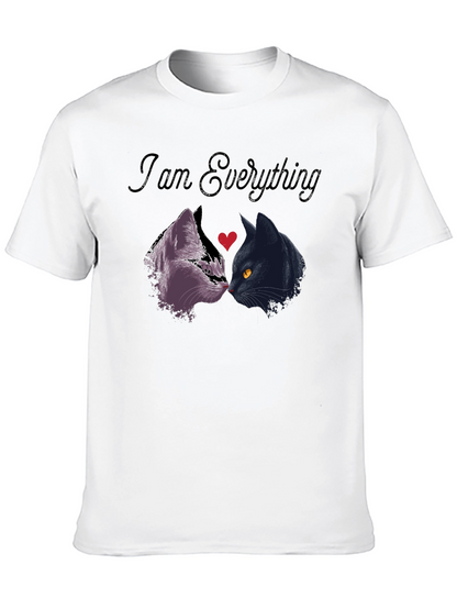 I Am Everything Cat Lover T-Shirt - Black