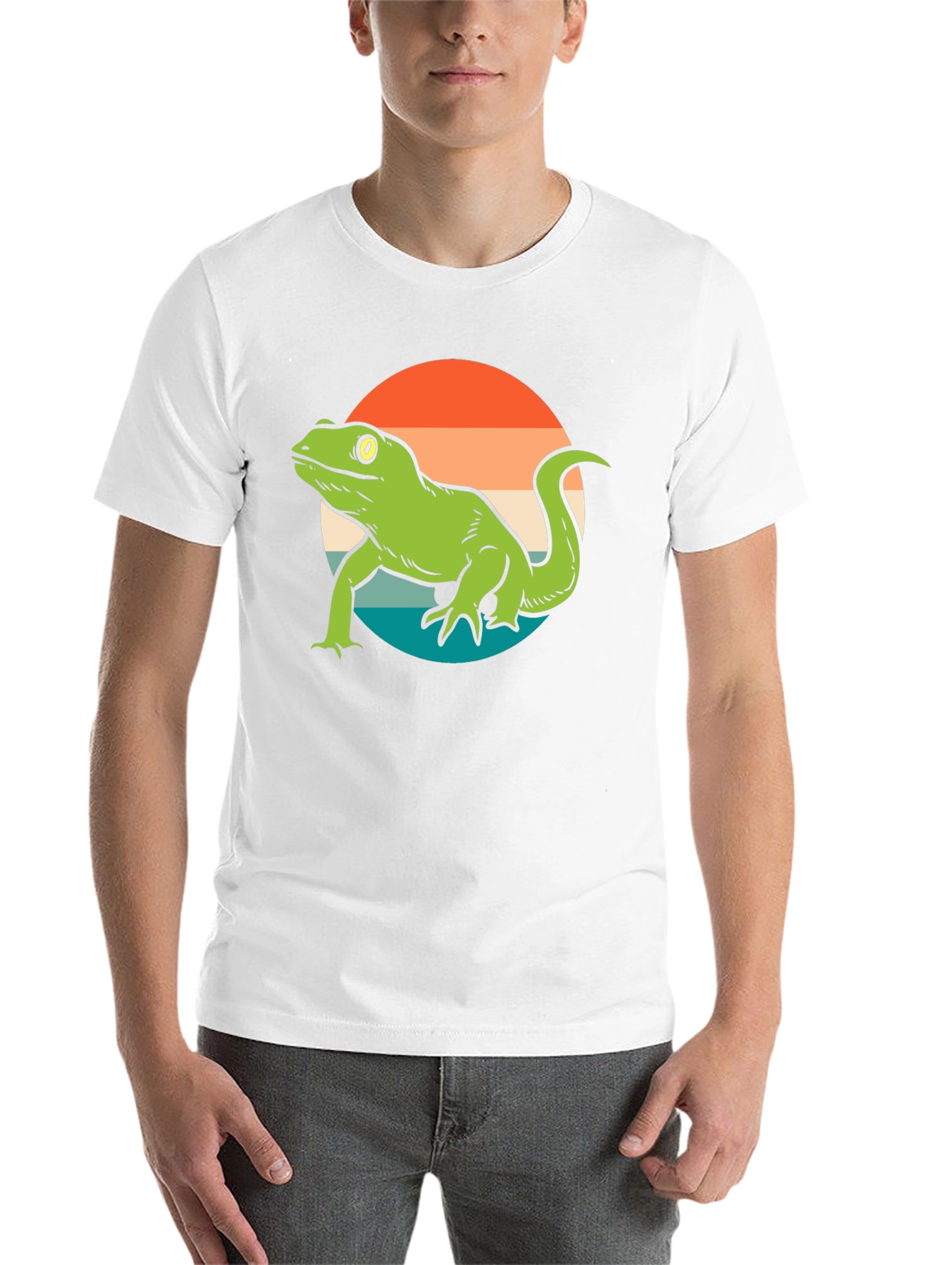 Retro Lizard Graphic T-Shirt