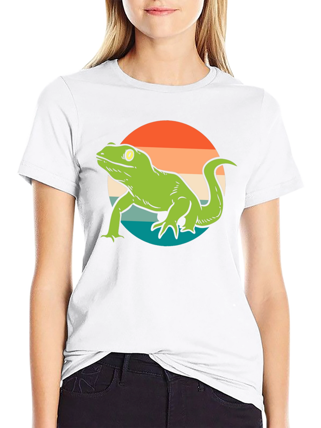 Retro Lizard Graphic T-Shirt