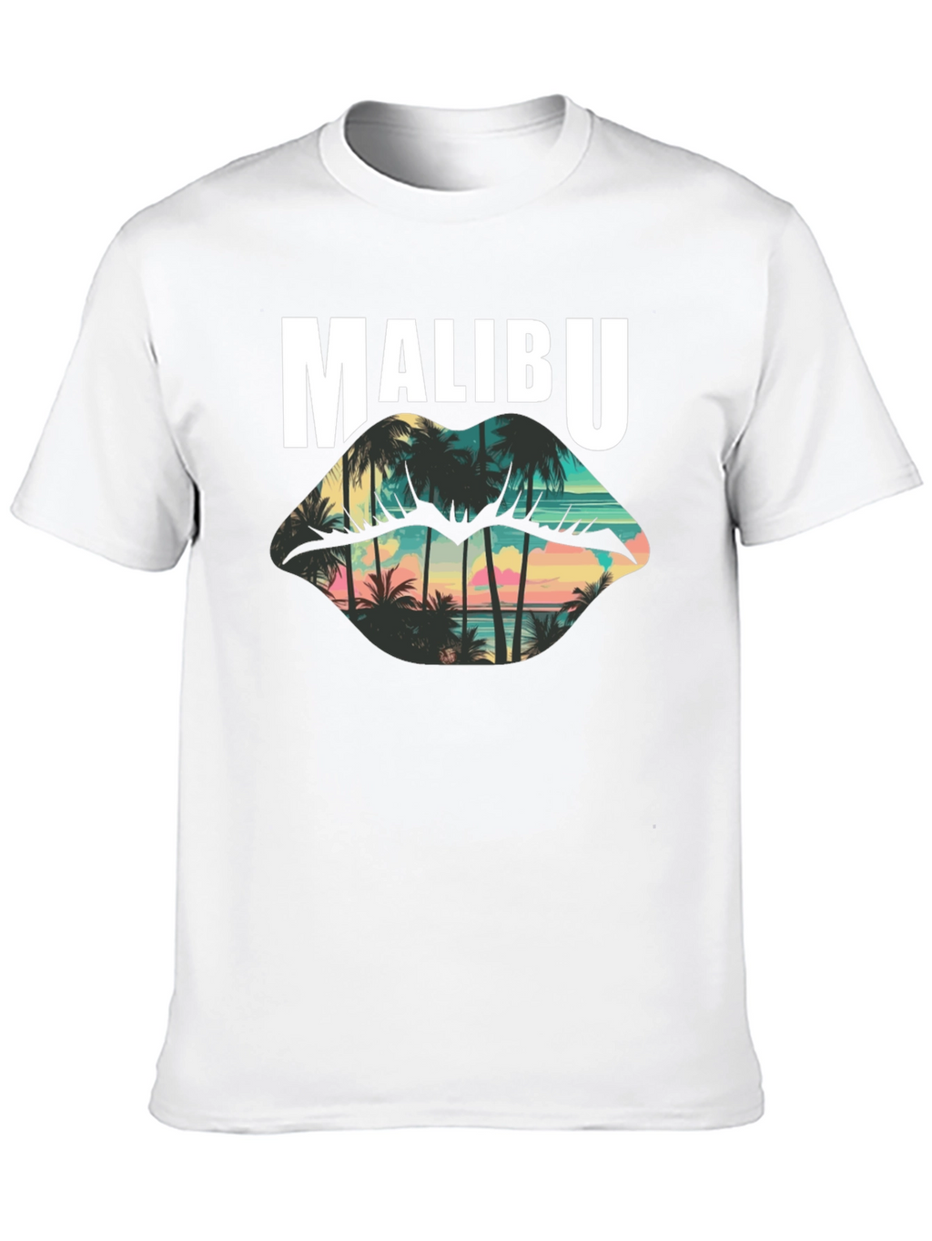 Malibu Palm Sunset Graphic T-Shirt