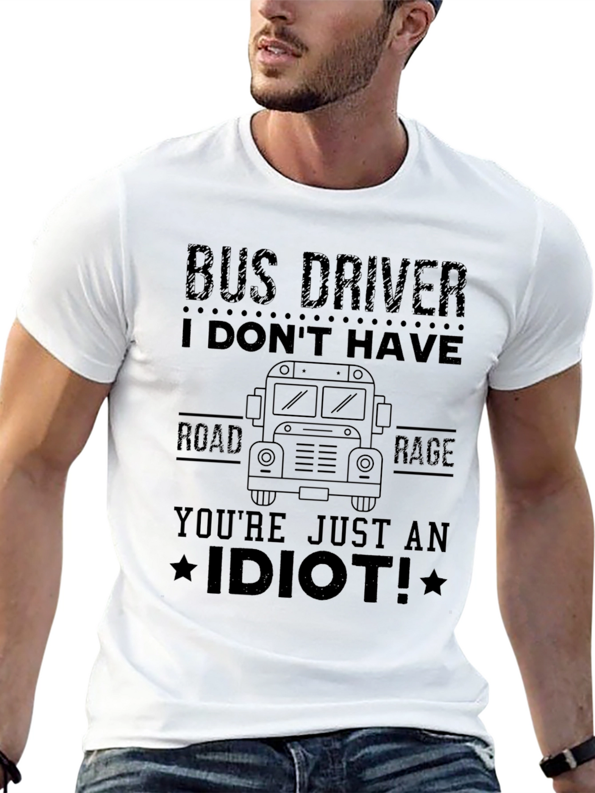Bus Driver Road Rage Graphic Tee