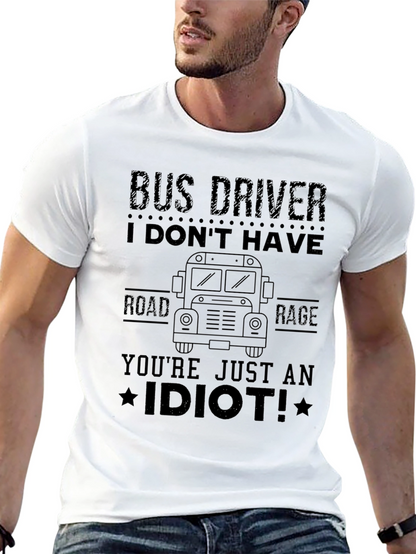 Bus Driver Road Rage Graphic Tee