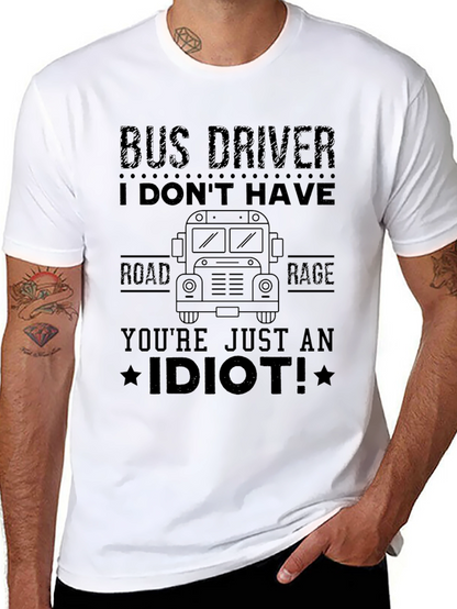 Bus Driver Road Rage Graphic Tee