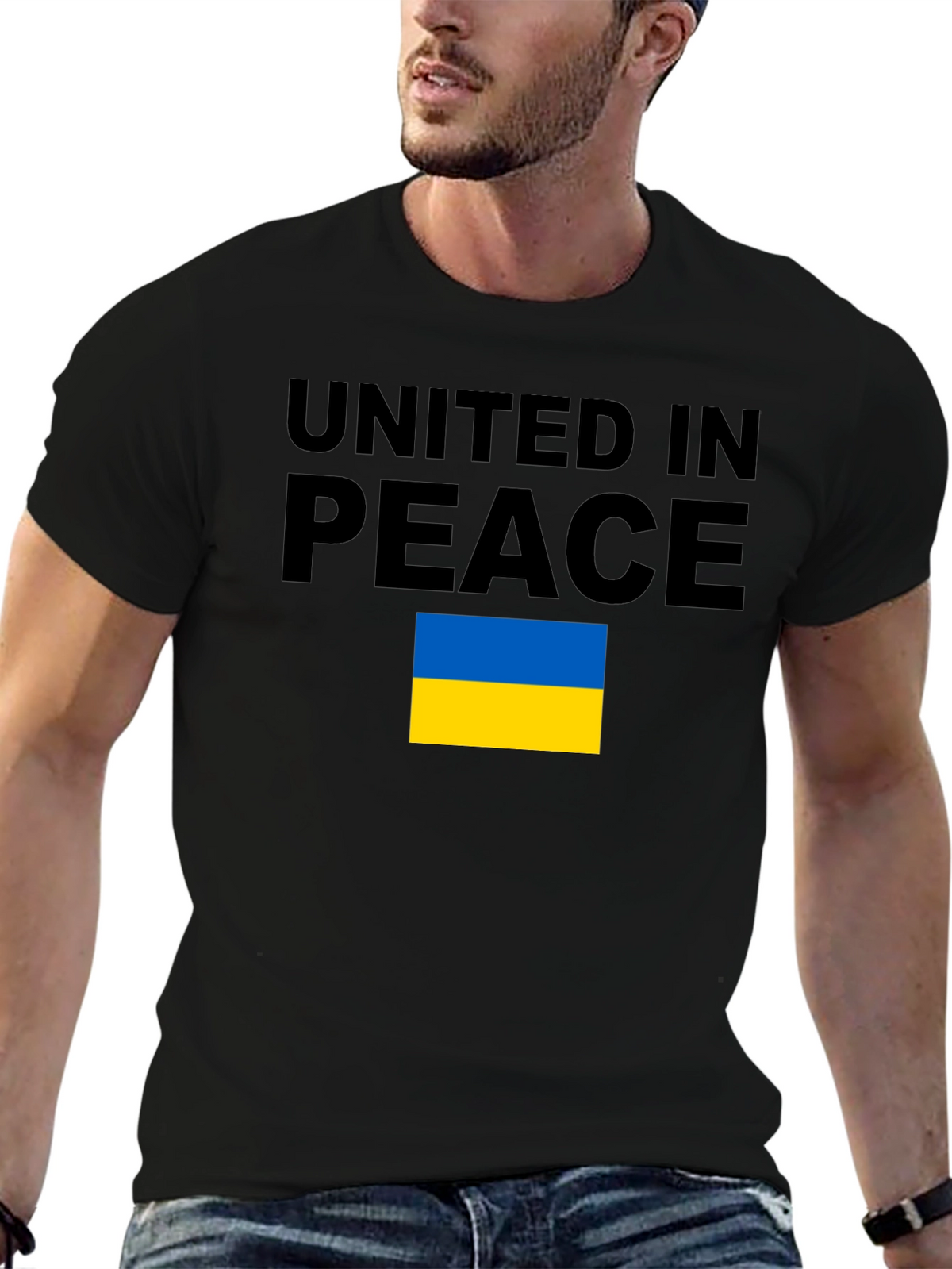 United in Peace Ukraine Flag T-Shirt