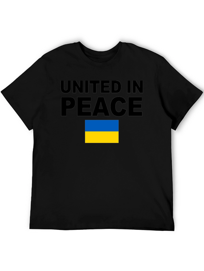 United in Peace Ukraine Flag T-Shirt
