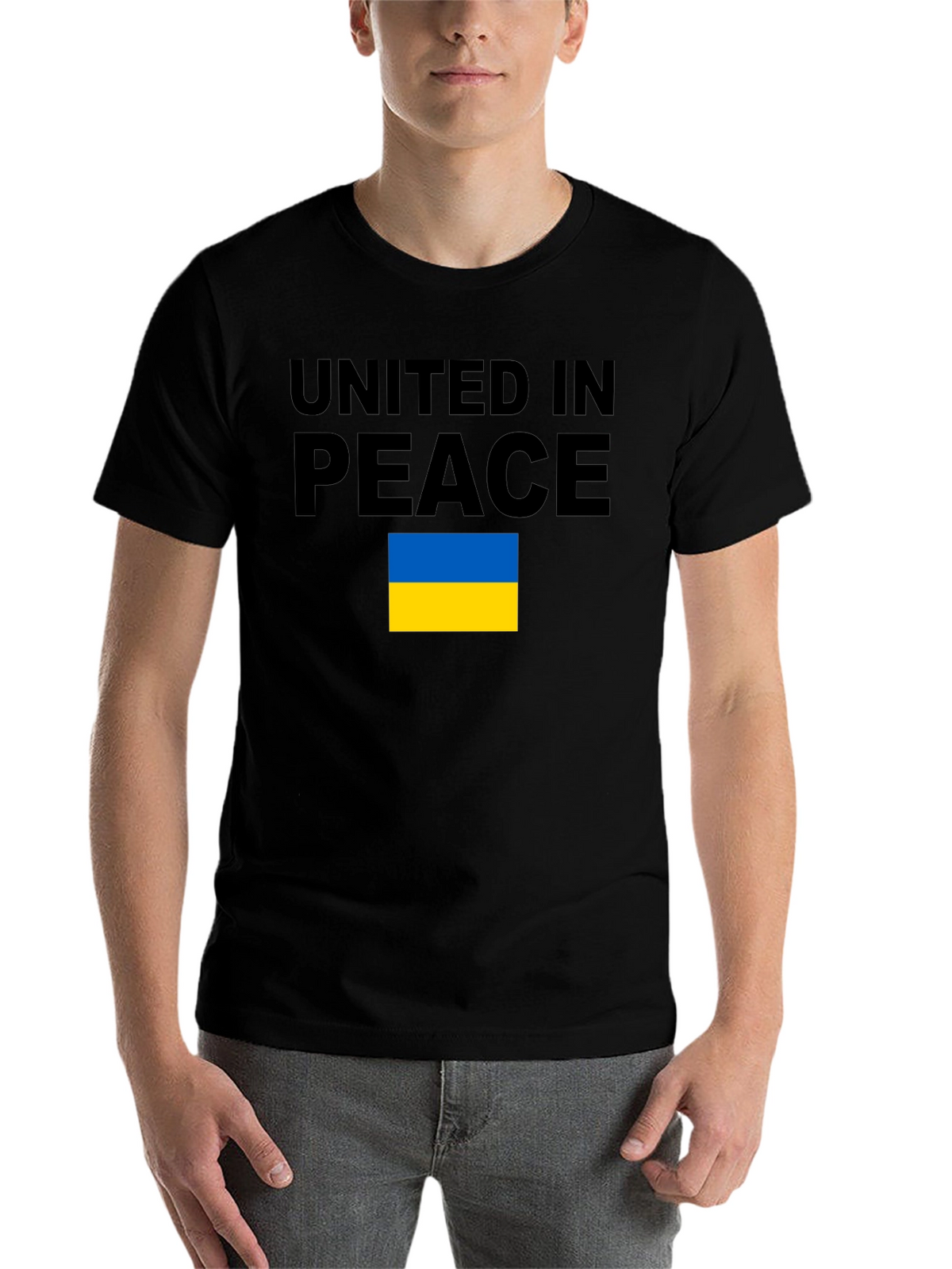 United in Peace Ukraine Flag T-Shirt