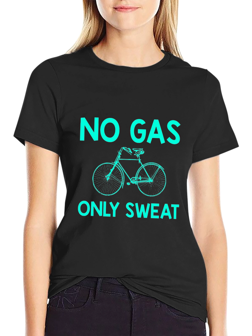 No Gas Only Sweat Black T-Shirt