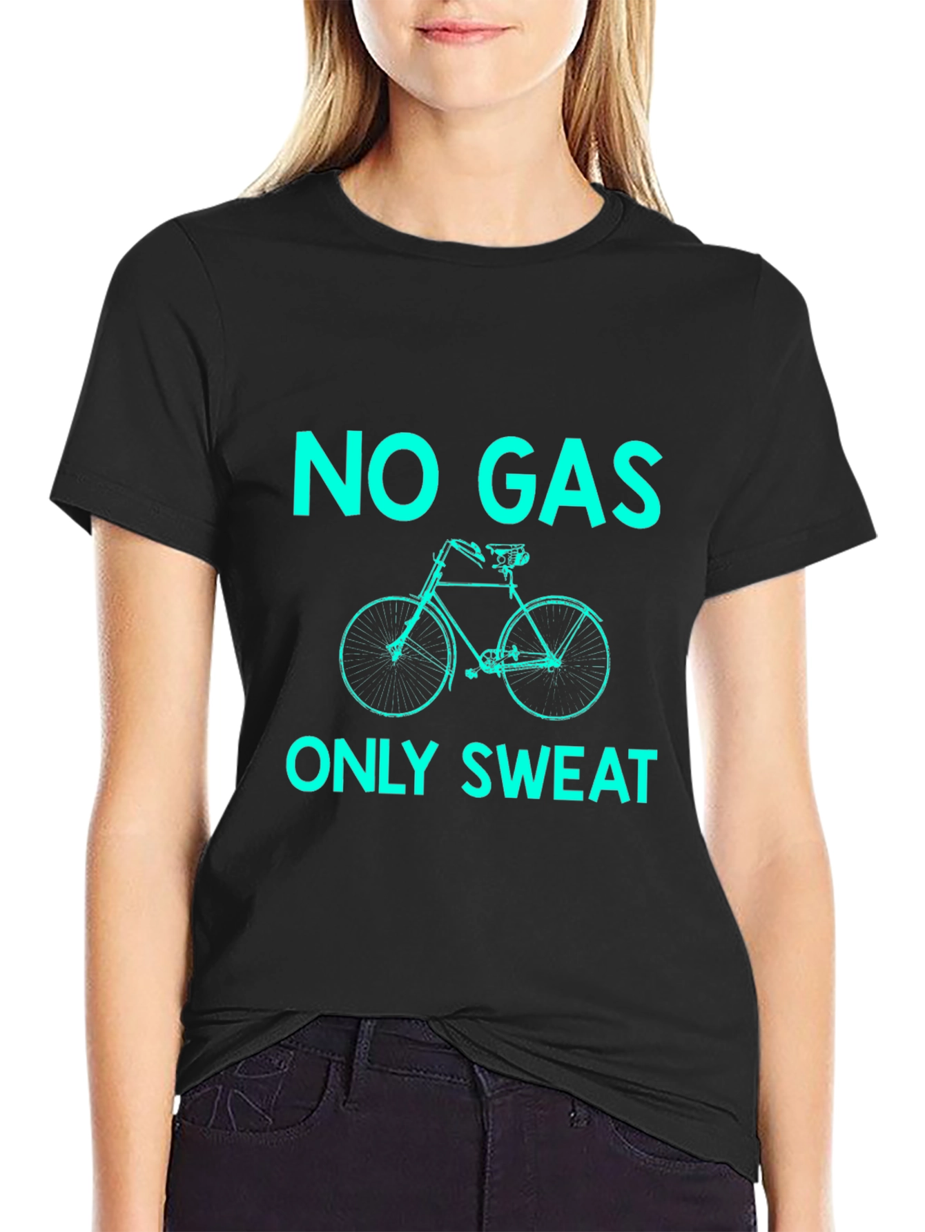 No Gas Only Sweat Black T-Shirt