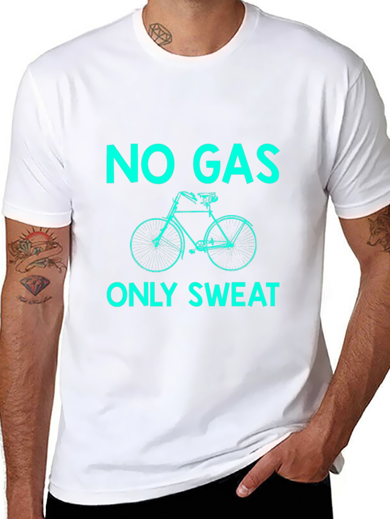 No Gas Only Sweat Black T-Shirt