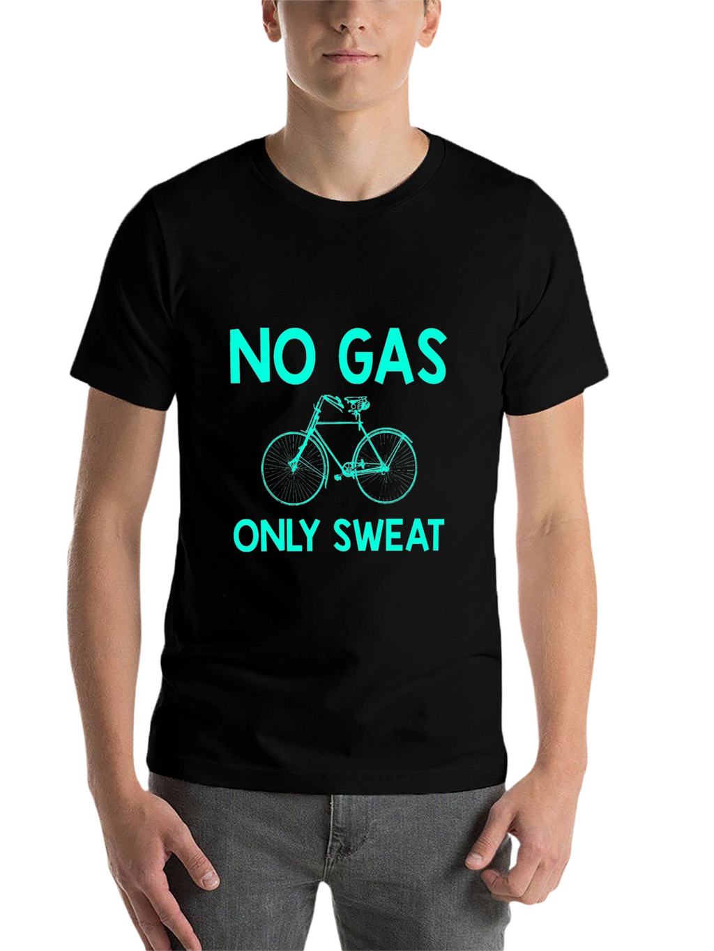 No Gas Only Sweat Black T-Shirt