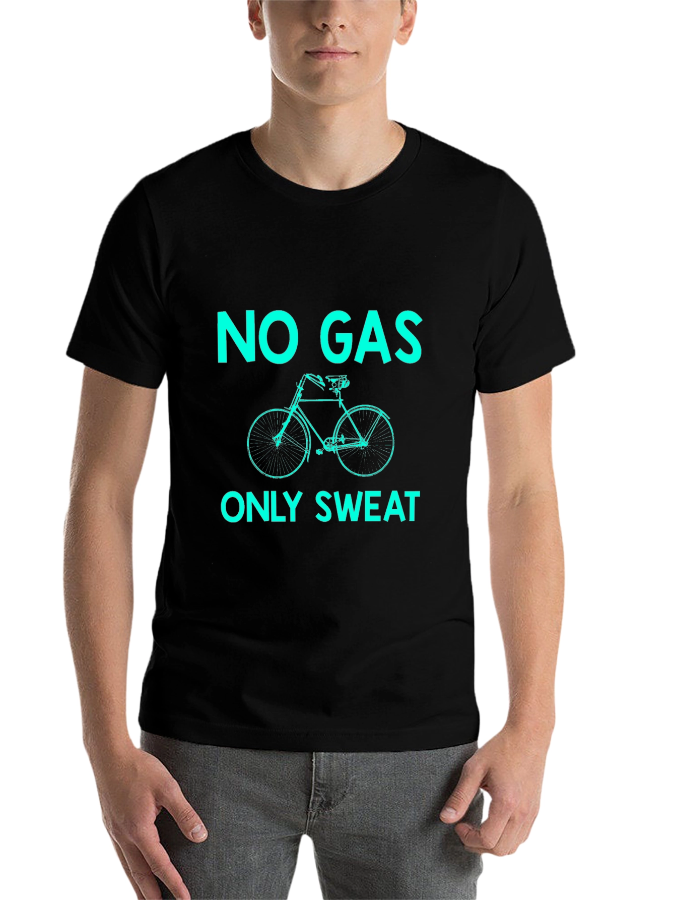 No Gas Only Sweat Black T-Shirt