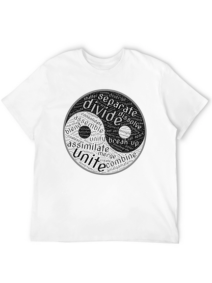 Yin Yang Word Art Graphic T-Shirt