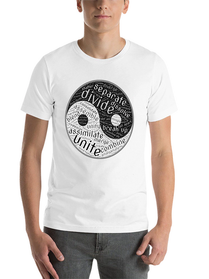 Yin Yang Word Art Graphic T-Shirt