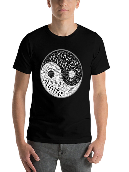 Yin Yang Word Art Graphic T-Shirt