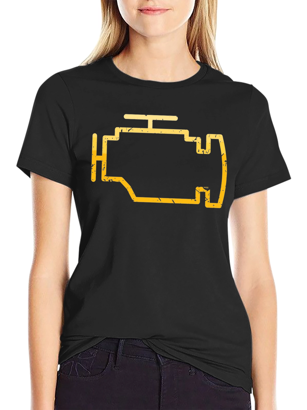 Check Engine Light Graphic Tee - Mechanic Shirt