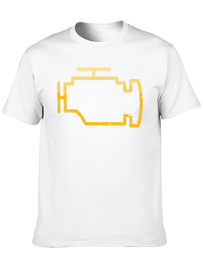 Check Engine Light Graphic Tee - Mechanic Shirt