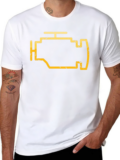 Check Engine Light Graphic Tee - Mechanic Shirt