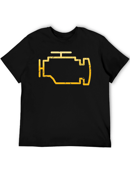 Check Engine Light Graphic Tee - Mechanic Shirt