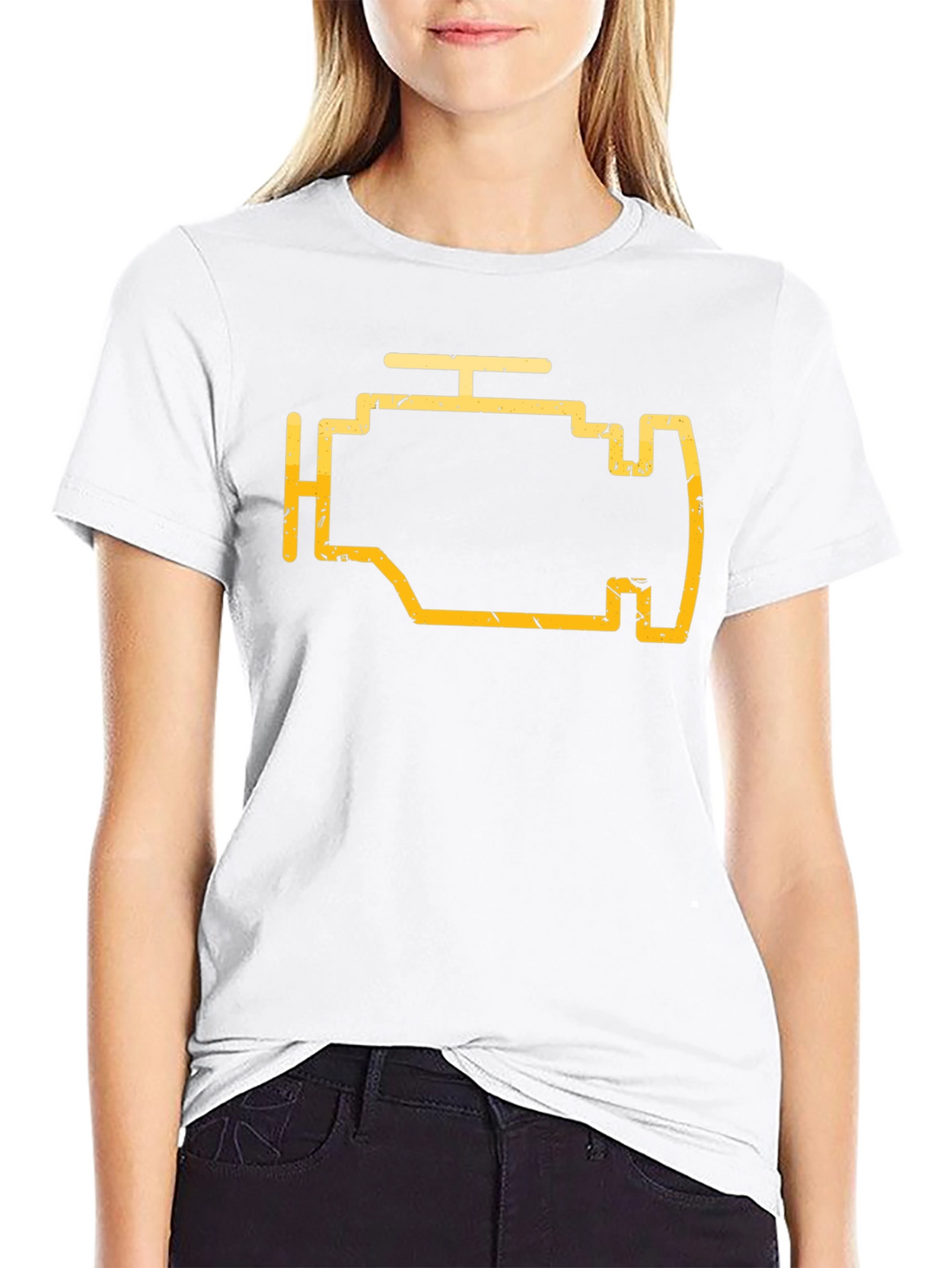 Check Engine Light Graphic Tee - Mechanic Shirt
