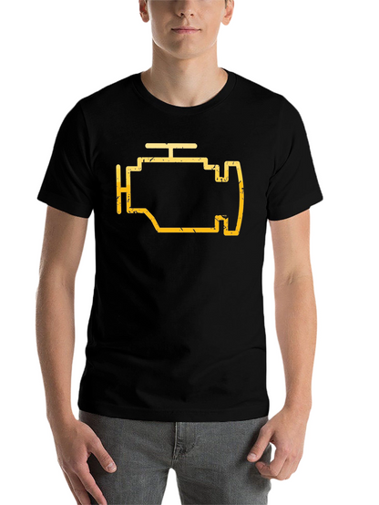 Check Engine Light Graphic Tee - Mechanic Shirt