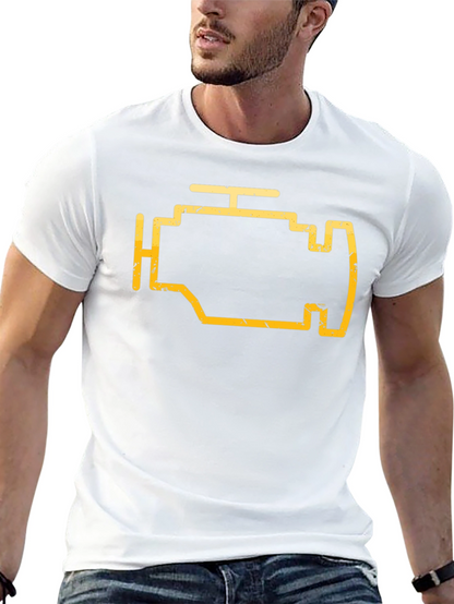 Check Engine Light Graphic Tee - Mechanic Shirt