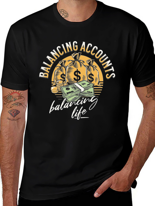 Balancing Accounts T-Shirt - Money Graphic Tee