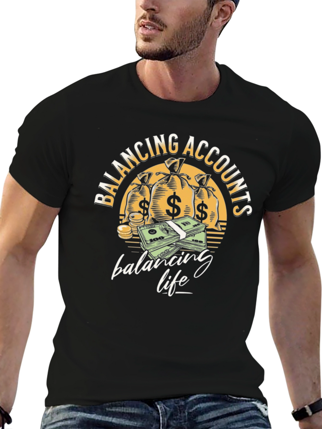 Balancing Accounts T-Shirt - Money Graphic Tee