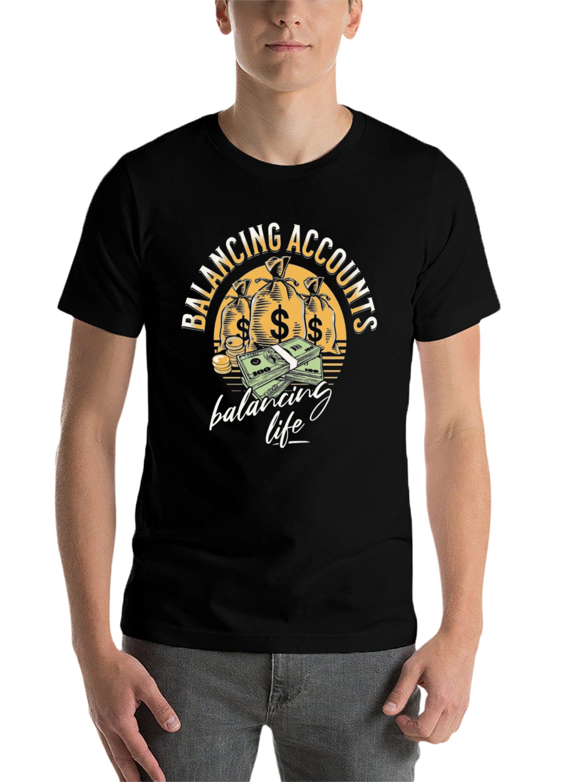 Balancing Accounts T-Shirt - Money Graphic Tee