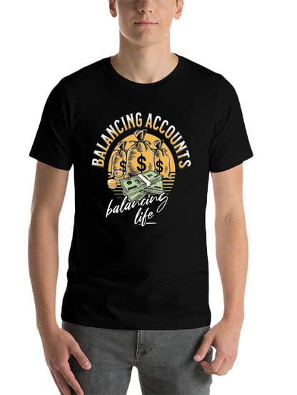 Balancing Accounts T-Shirt - Money Graphic Tee