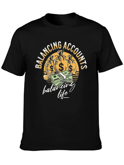 Balancing Accounts T-Shirt - Money Graphic Tee