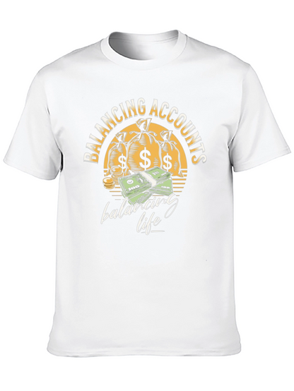 Balancing Accounts T-Shirt - Money Graphic Tee