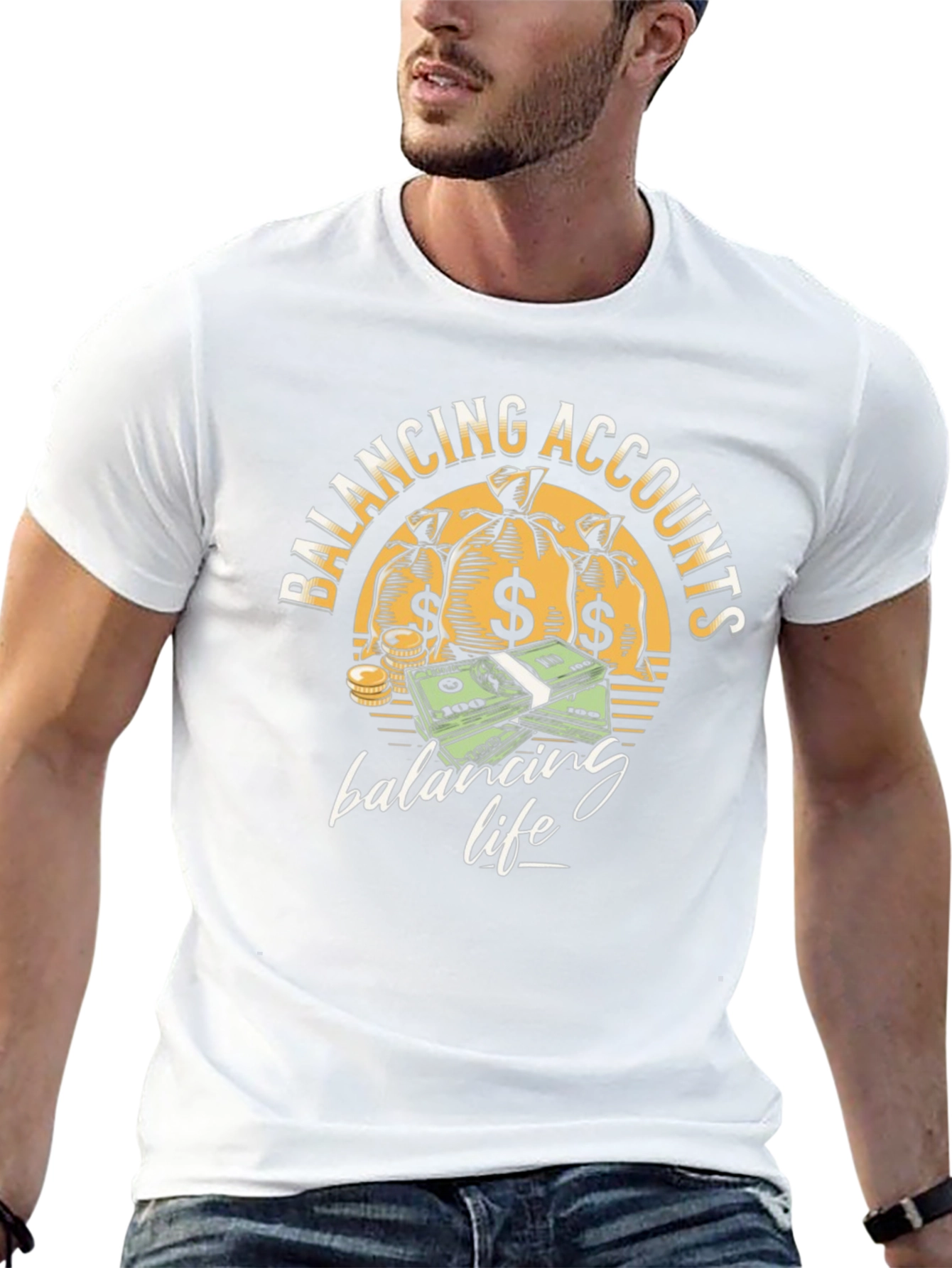 Balancing Accounts T-Shirt - Money Graphic Tee