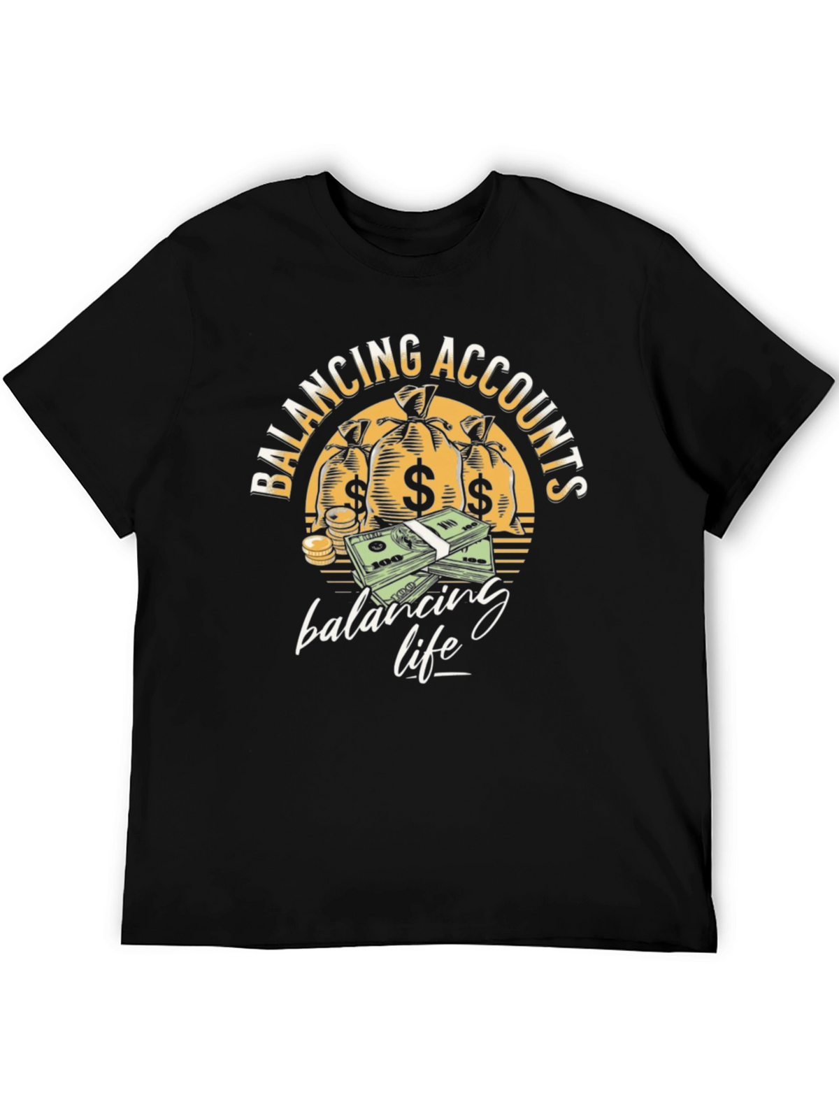 Balancing Accounts T-Shirt - Money Graphic Tee