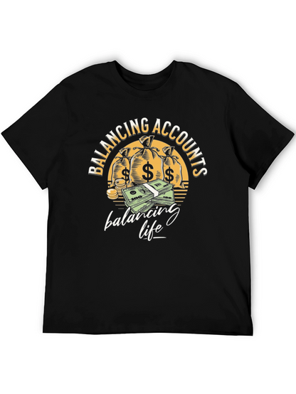 Balancing Accounts T-Shirt - Money Graphic Tee