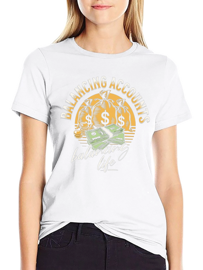 Balancing Accounts T-Shirt - Money Graphic Tee