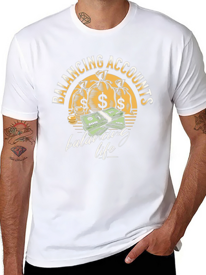 Balancing Accounts T-Shirt - Money Graphic Tee