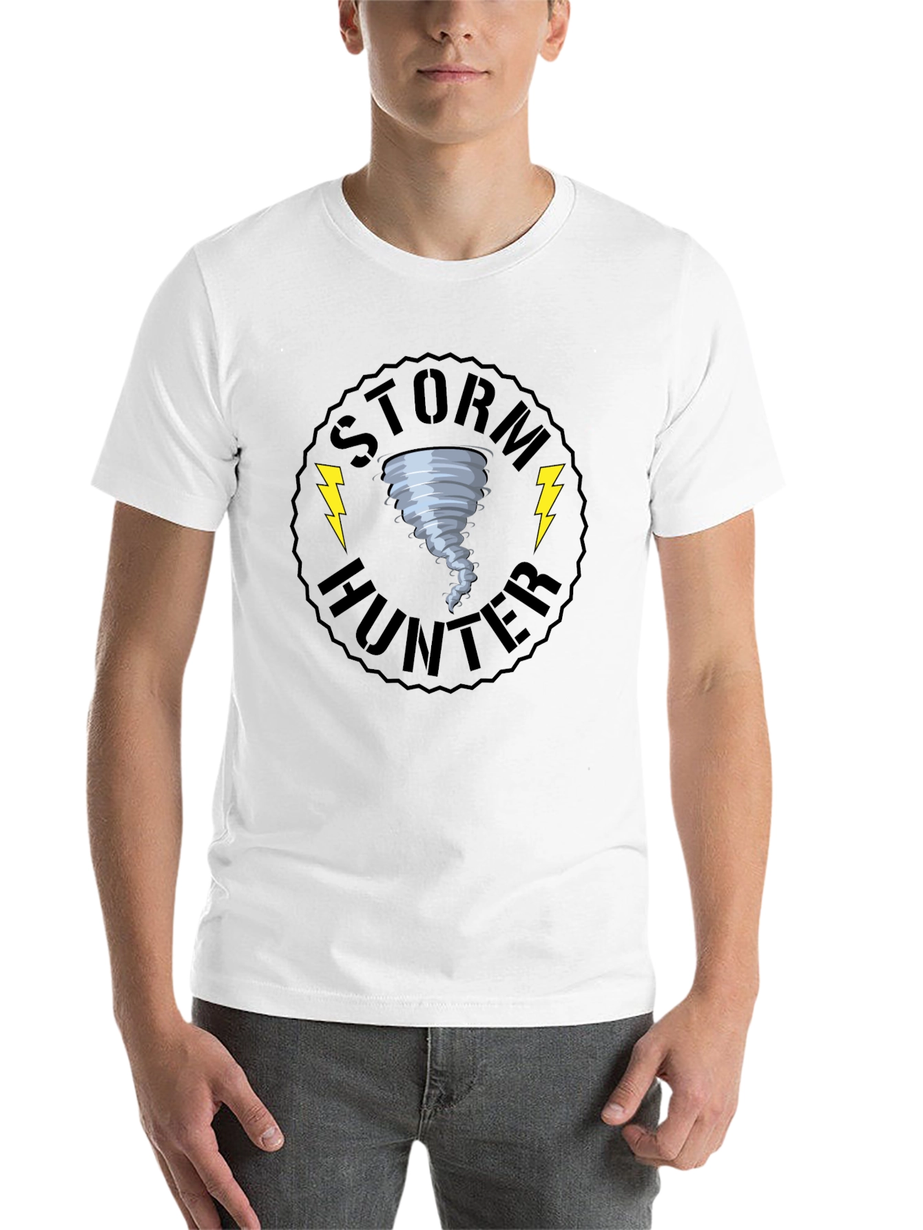 Storm Hunter Black Graphic T-Shirt