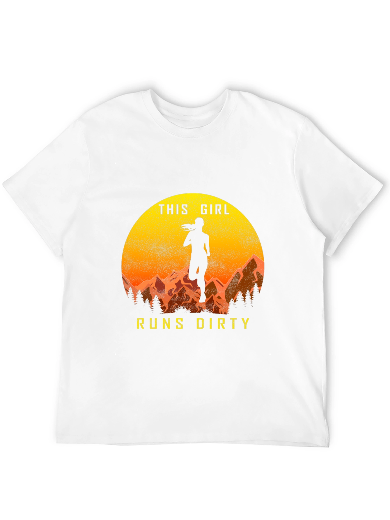 This Girl Runs Dirty T-Shirt - Mountain Trail Running Tee