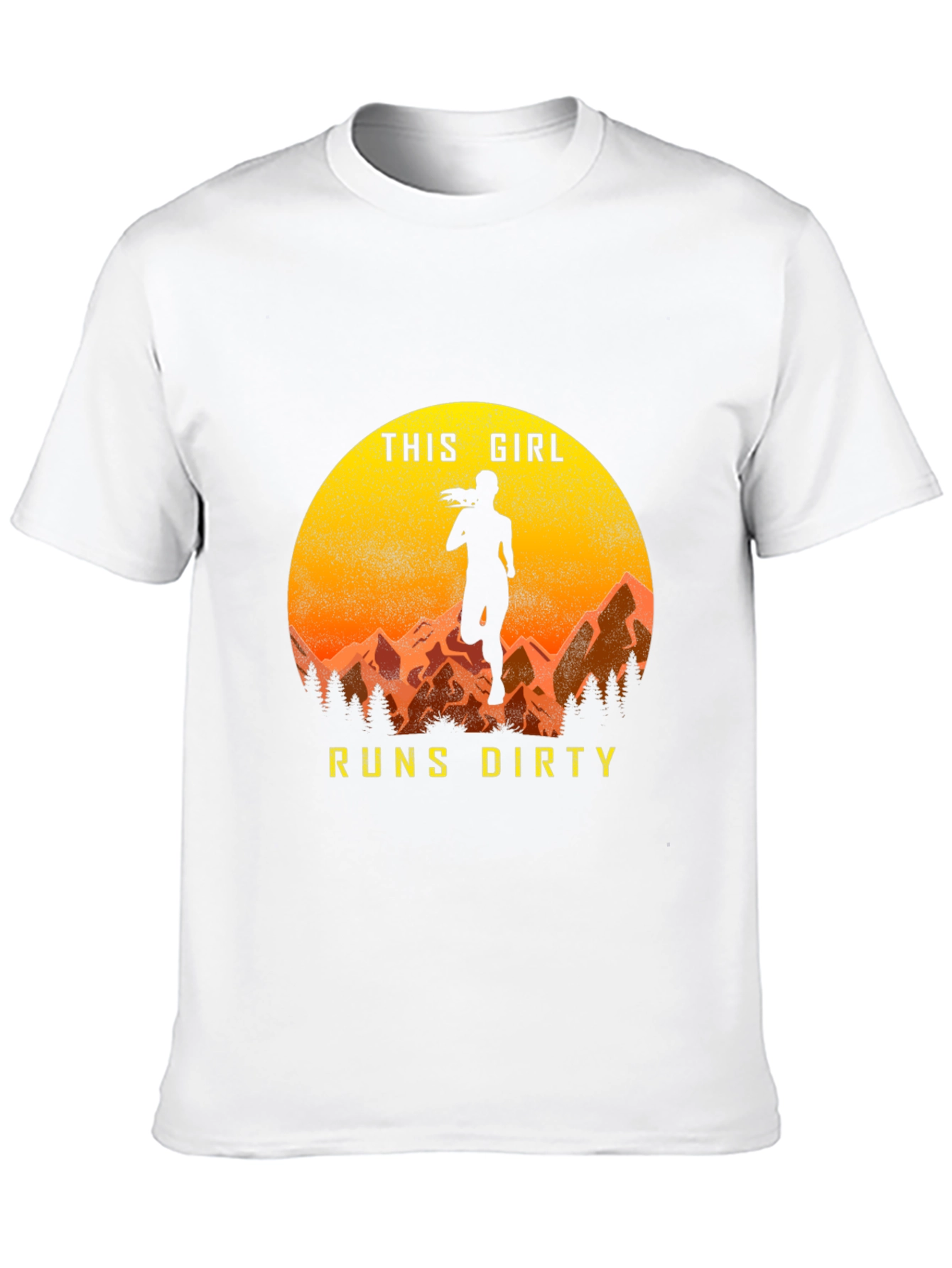 This Girl Runs Dirty T-Shirt - Mountain Trail Running Tee