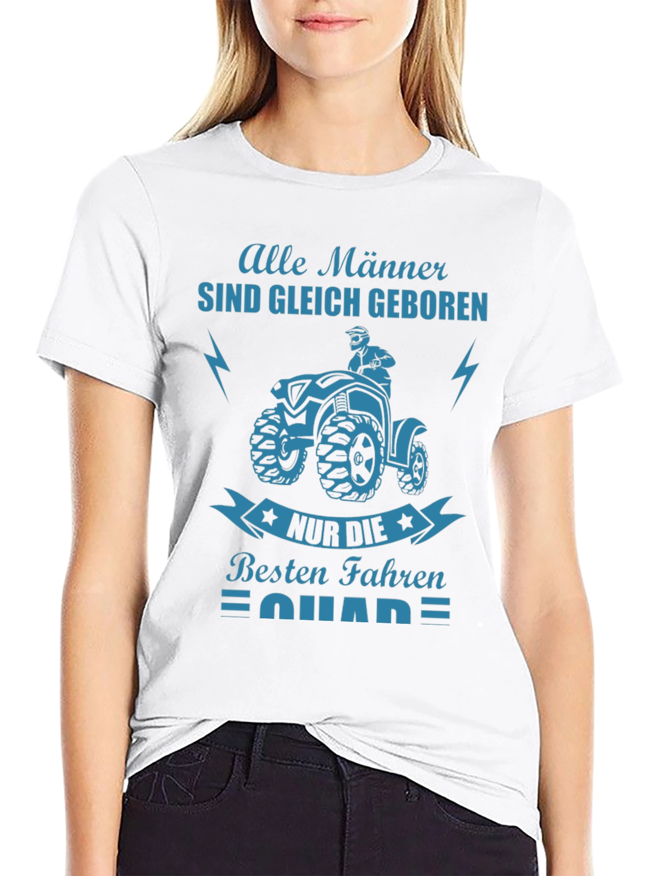 Mens Black T-Shirt with ATV Graphic