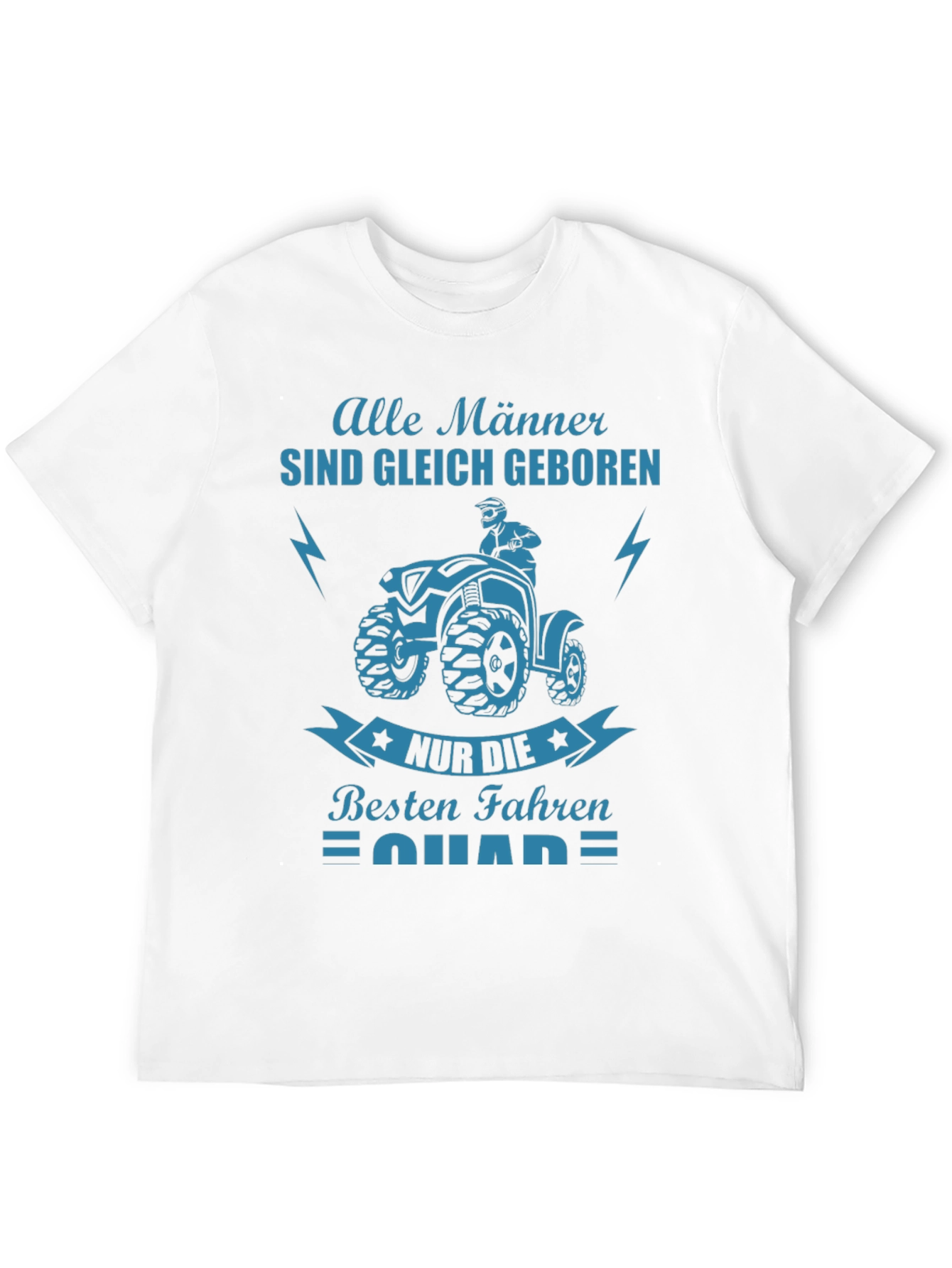 Mens Black T-Shirt with ATV Graphic