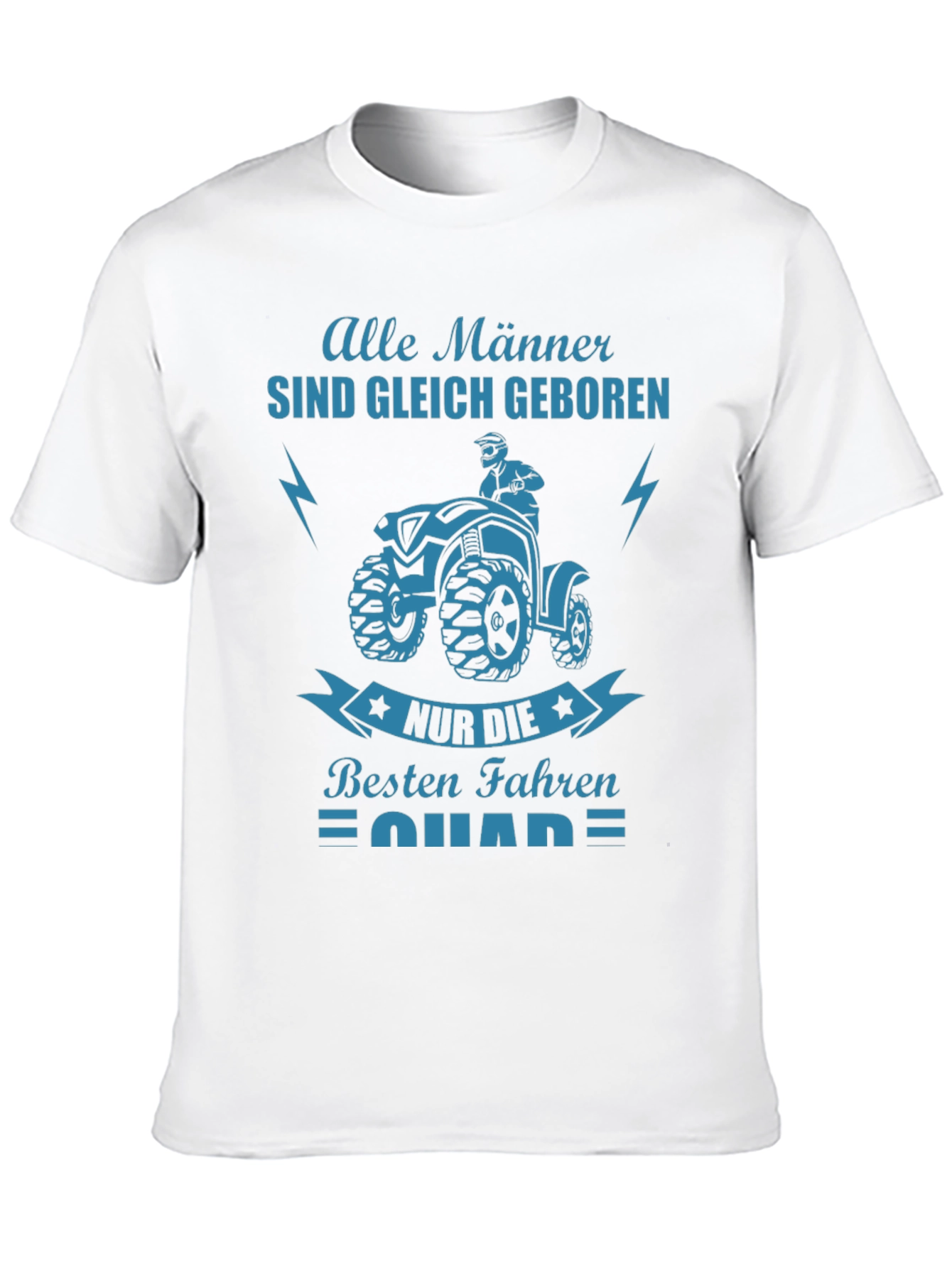 Mens Black T-Shirt with ATV Graphic