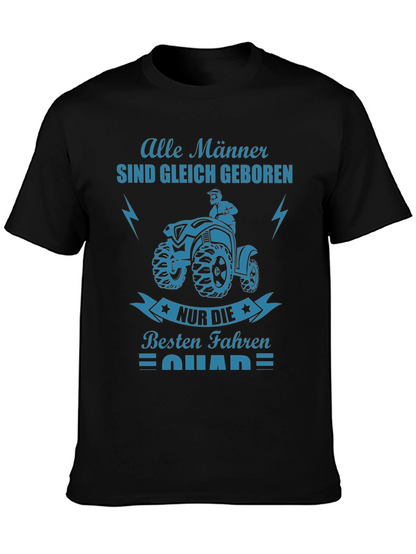 Mens Black T-Shirt with ATV Graphic