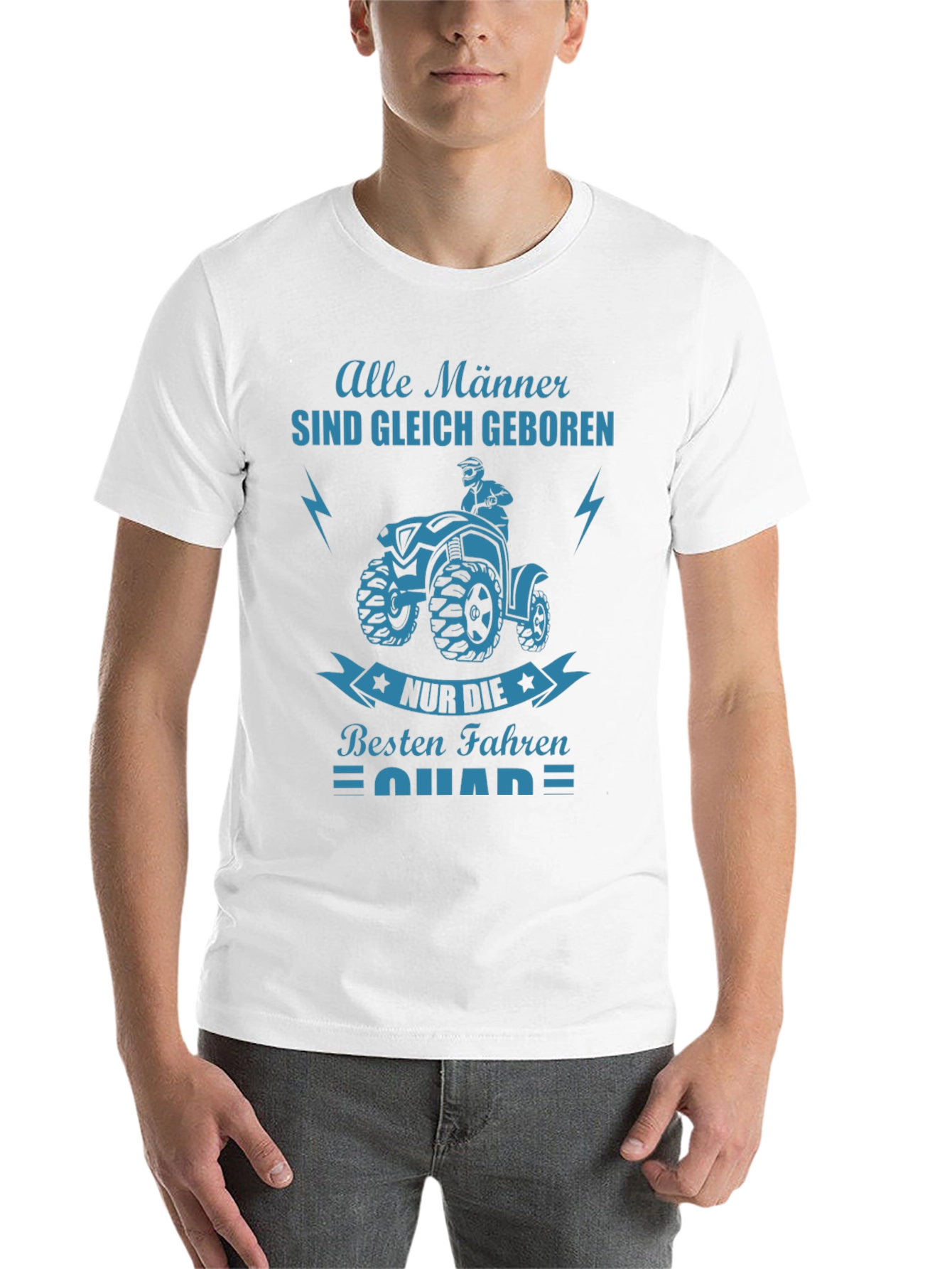 Mens Black T-Shirt with ATV Graphic